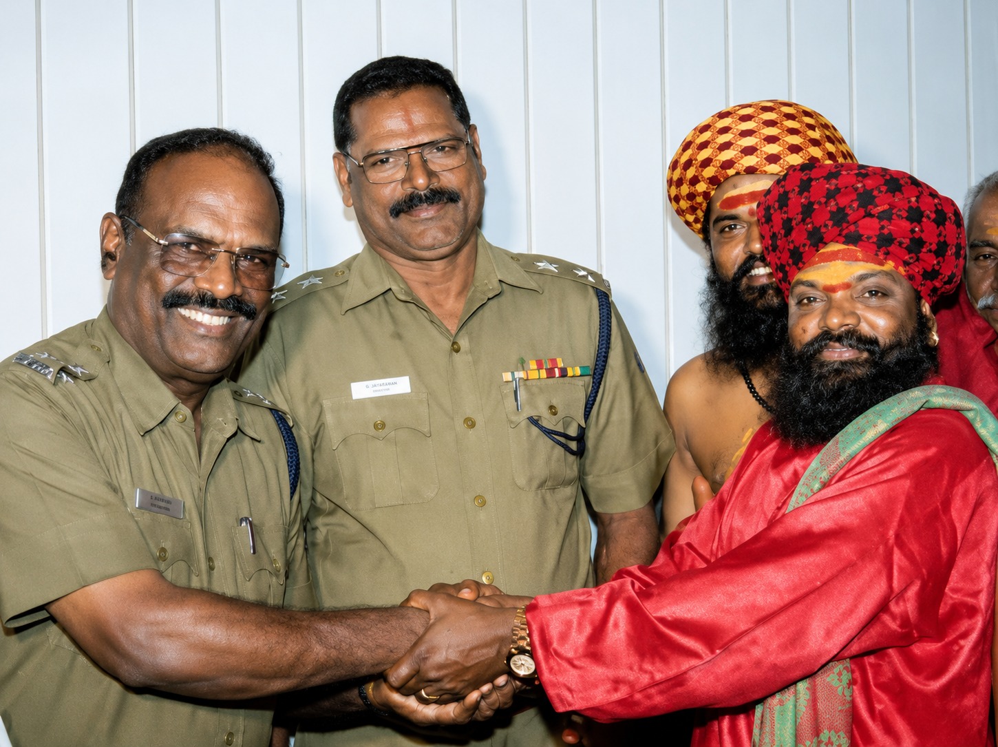 Guruji with a film actor